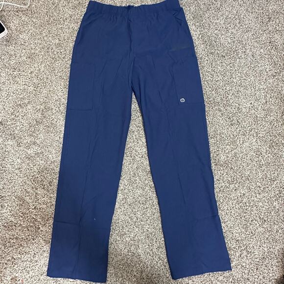 WONDERWINK W123 Unisex Multi-Cargo Scrub Pant Size S In Navy - Picture 2 of 11